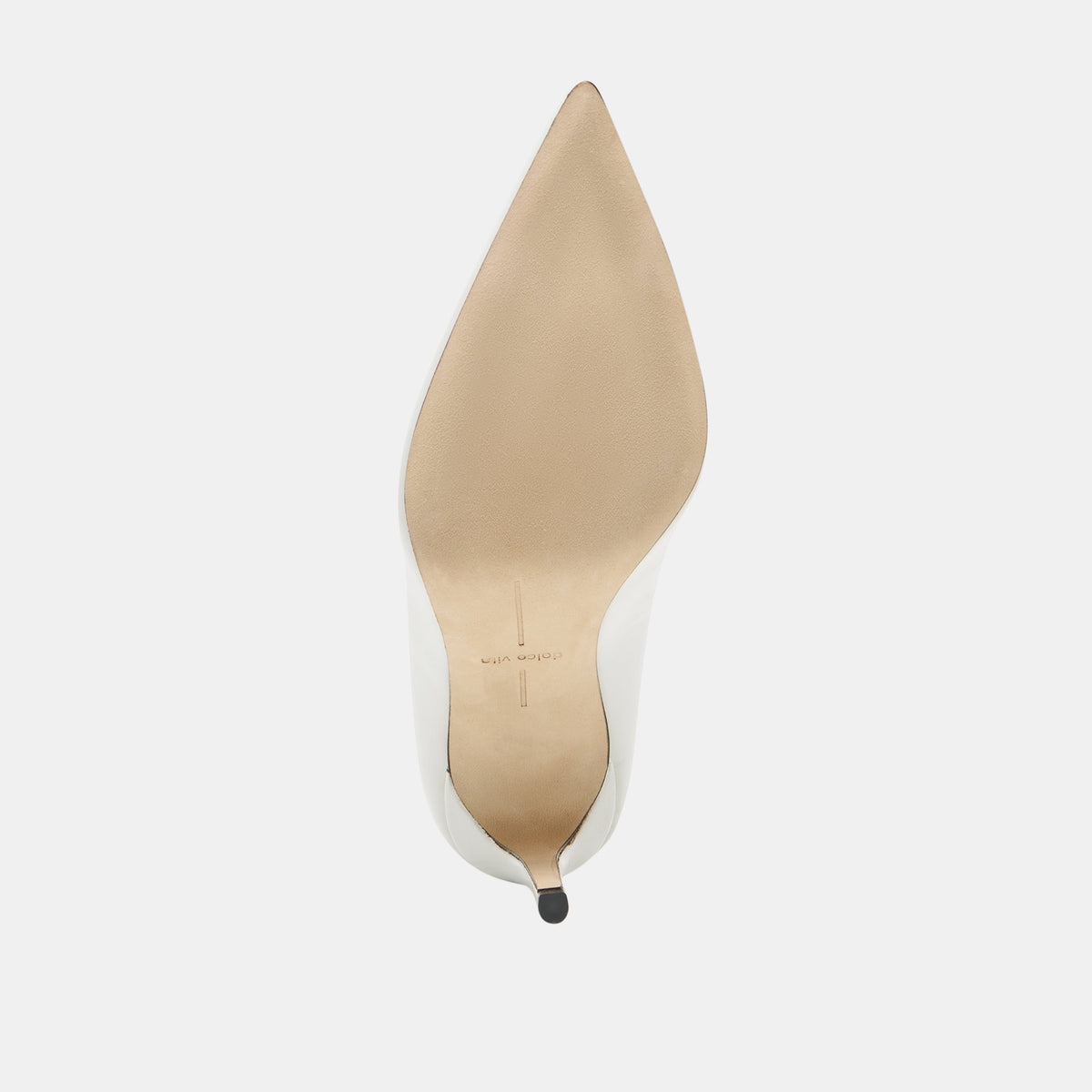 LANKY White Leather Closed-Toe Pump Stiletto Heels | Dolce Vita Quality