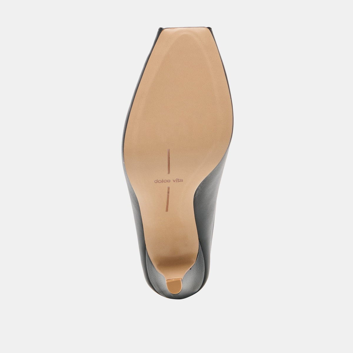 MERY Black Leather Peep-Toe Heels | Dolce Vita Trusted