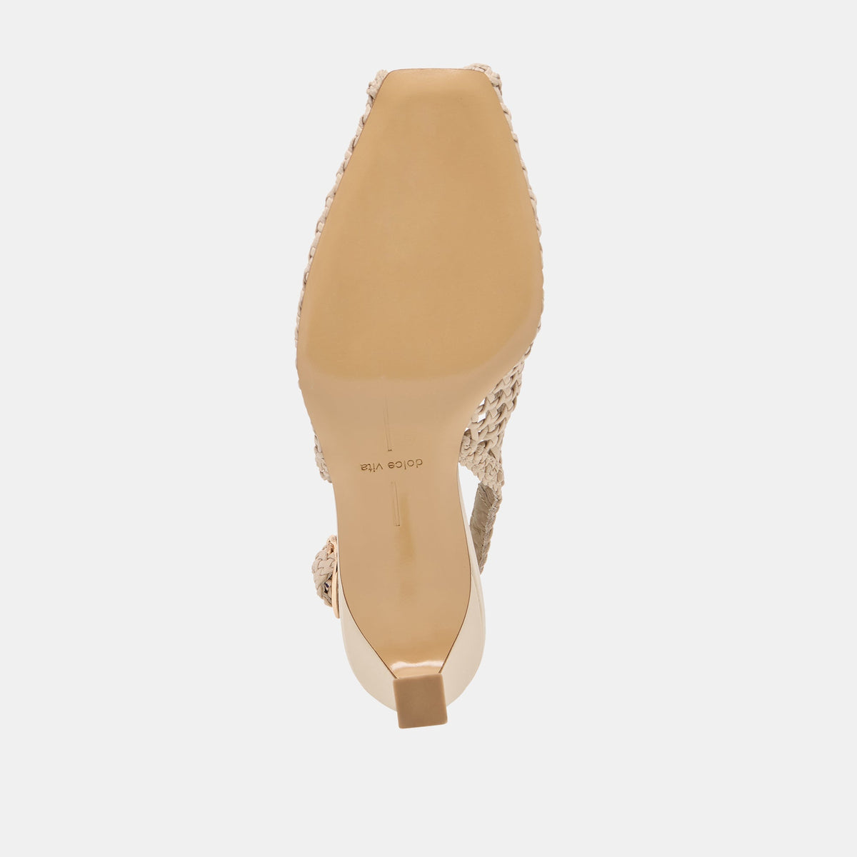 REMLA Bone Woven Leather Peep-Toe Kitten Heel | Dolce Vita Featured