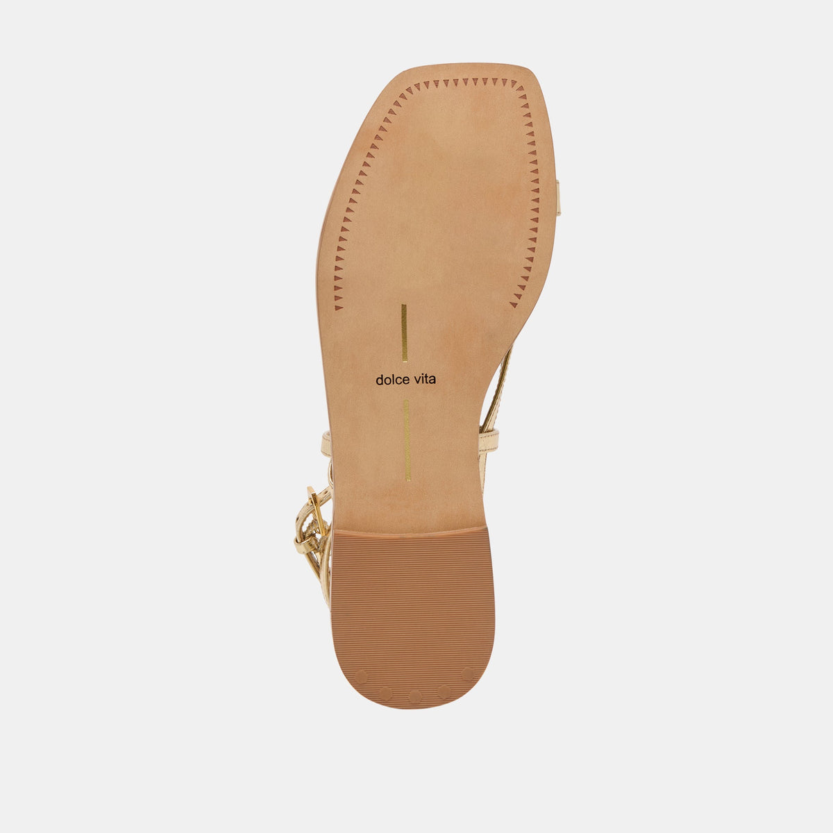Tyrice Gold Leather Sandals | Dolce Vita Value