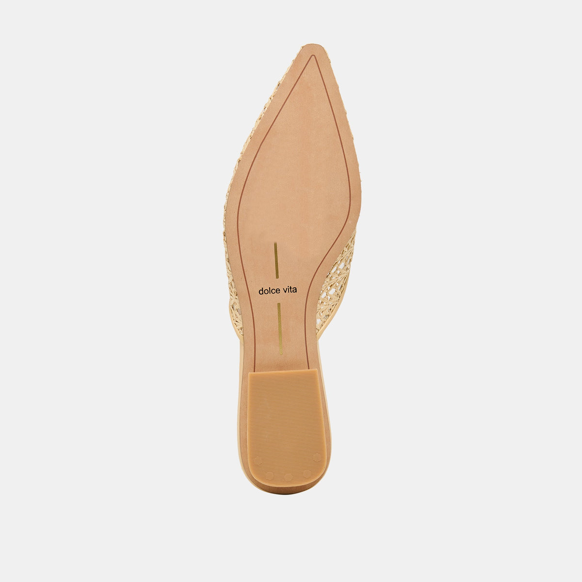 Elm Natural Cross Hatch Raffia Flats | Dolce Vita Value