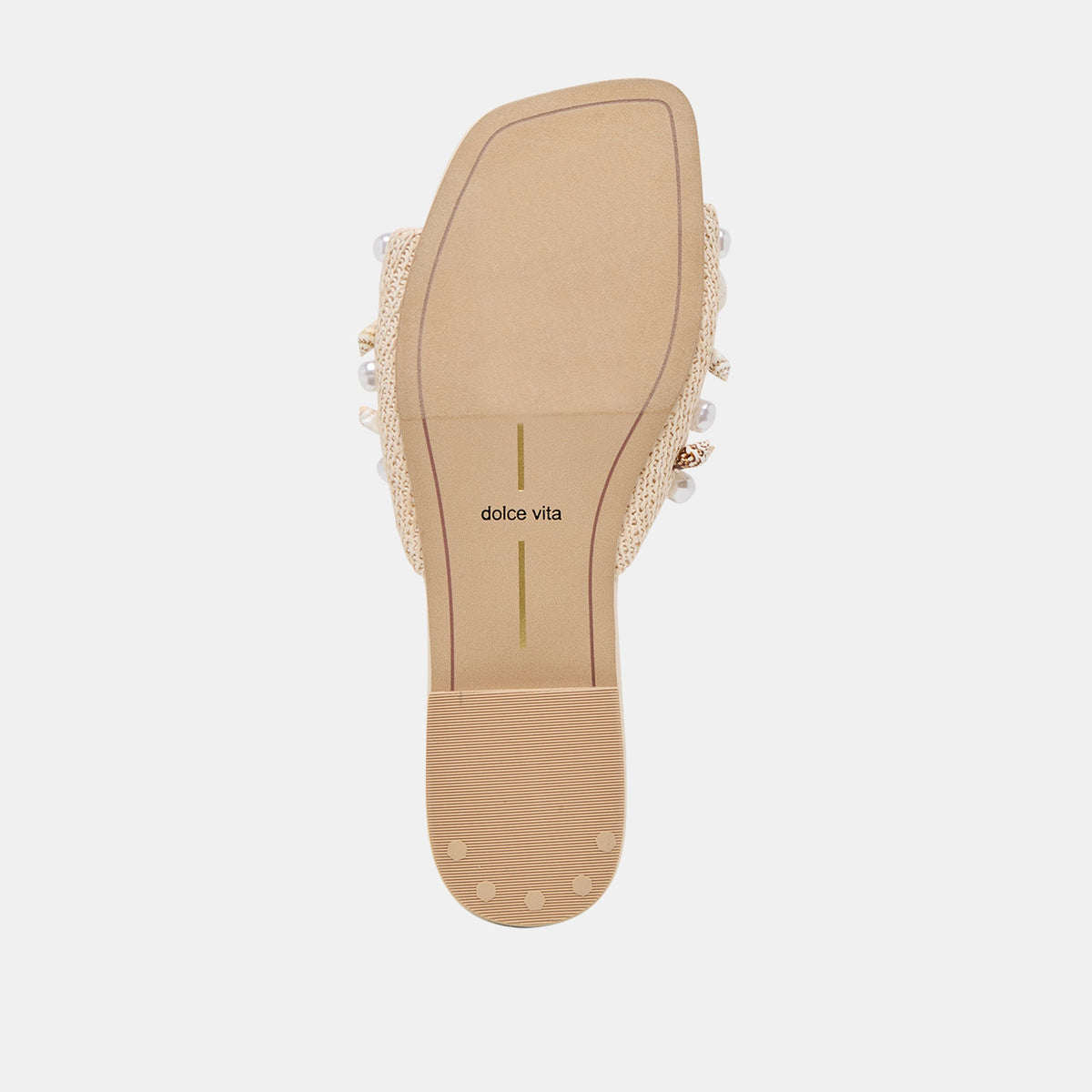 Lizza Oatmeal Beaded Raffia Sandals | Dolce Vita Premium