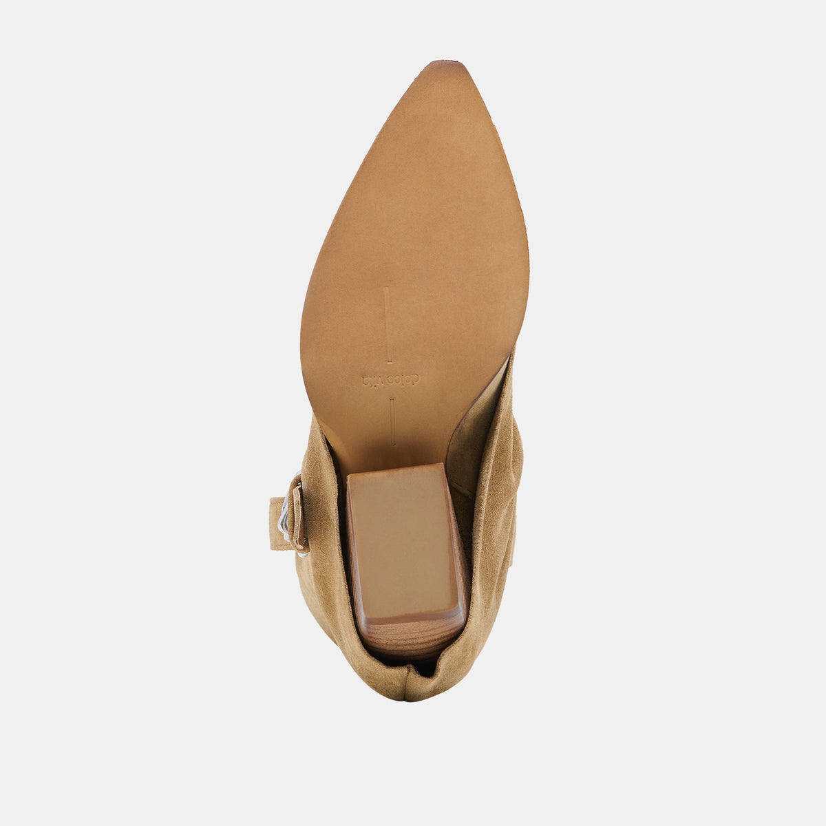 ROGUE Camel Suede Mid-Calf Western Slouch Boots | Dolce Vita Exclusive
