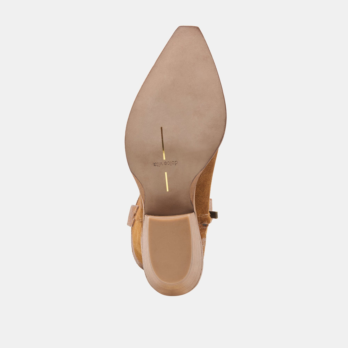 BRANDO Tan Suede Embroidered Pointed-Toe Western Boots | Dolce Vita Everyday