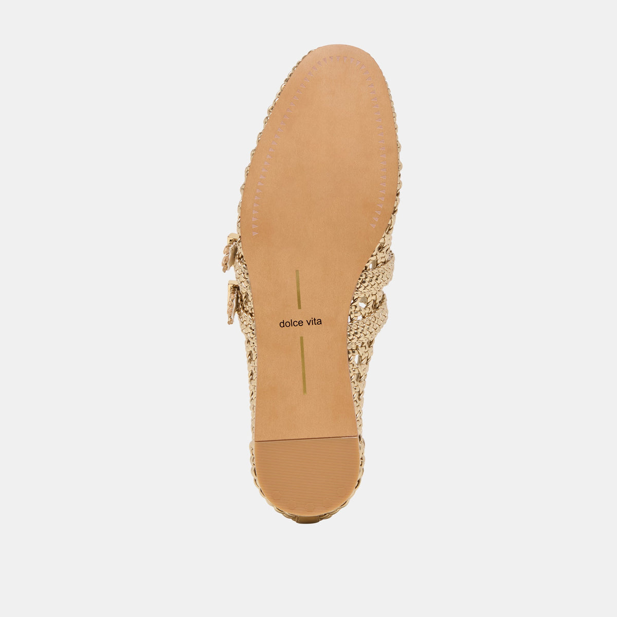 Baylee Gold Woven Stella Ballet Flats | Dolce Vita Sale
