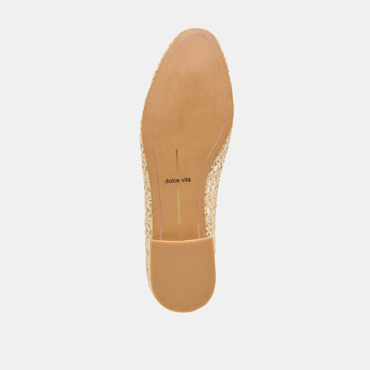 Ulicia Lt Natural Cross Hatch Raffia Ballet Flats | Dolce Vita Special Offer