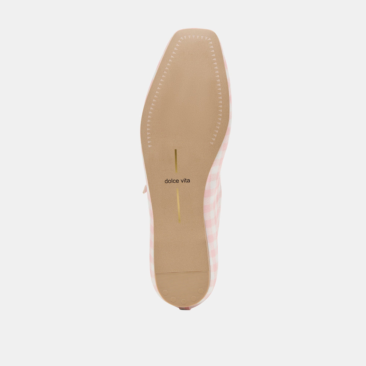 Reyes X Byrdie Golf Pink Plaid Gingham Wide Ballet Flats | Dolce Vita Customer Favorite