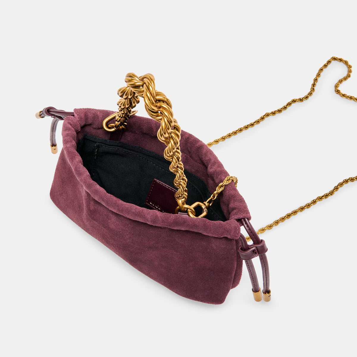 Cleo Burgundy Suede Crossbody | Dolce Vita Latest