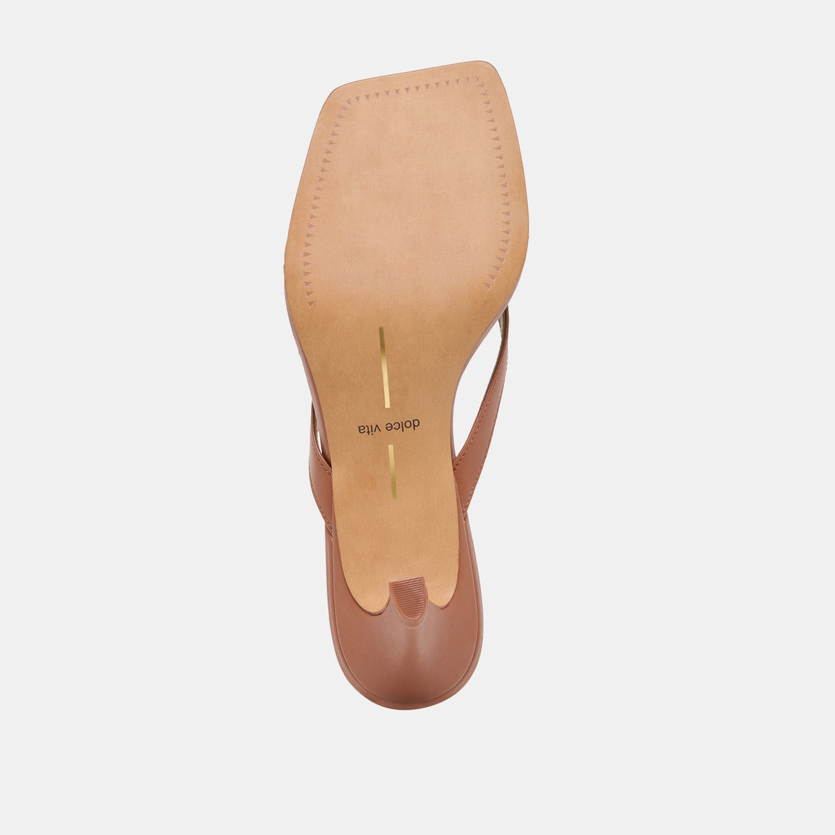 Ramia Cognac Leather Heels | Dolce Vita Value