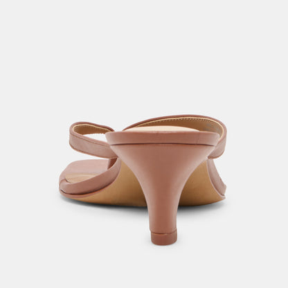 Ramia Cognac Leather Heels | Dolce Vita Value