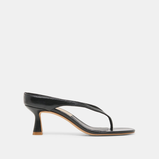 Doreen Black Leather Heels | Dolce Vita Deals
