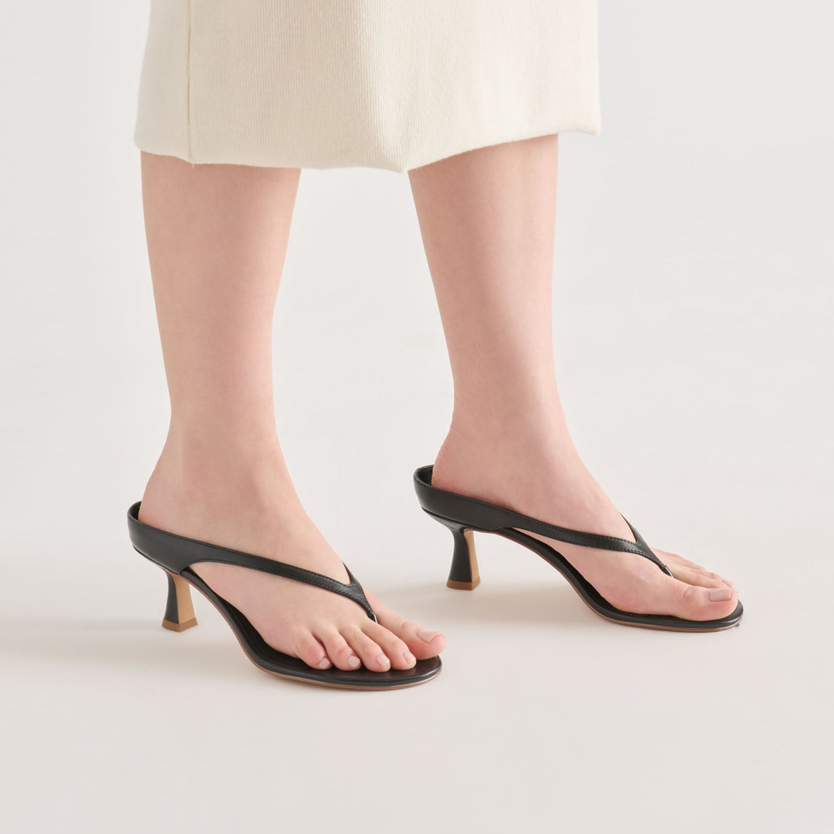 Doreen Black Leather Heels | Dolce Vita Deals