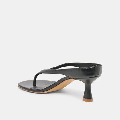 Doreen Black Leather Heels | Dolce Vita Deals