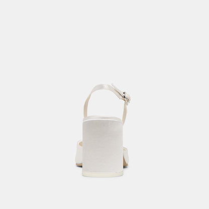 Carel True White Satin High Heels | Dolce Vita Everyday