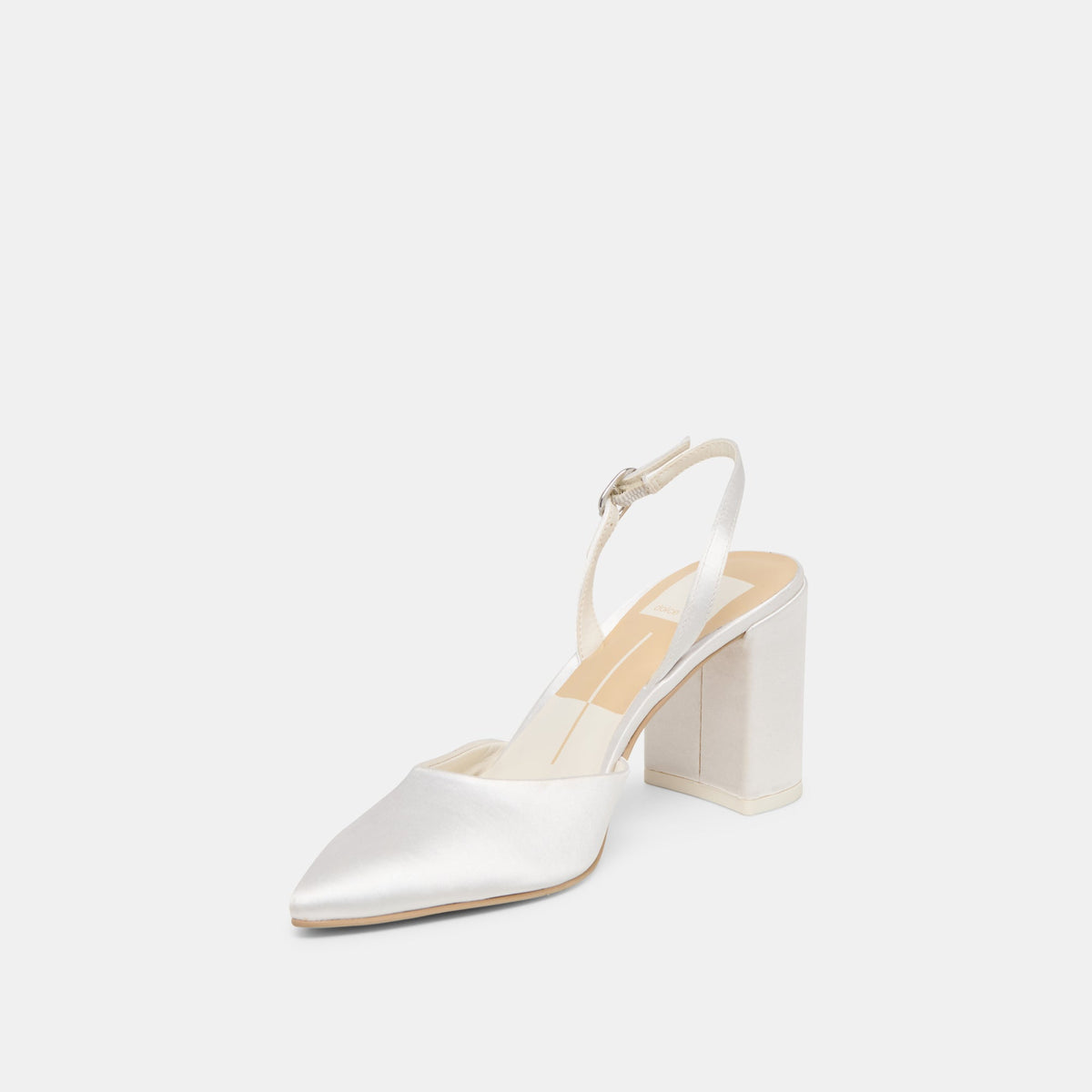 Carel True White Satin High Heels | Dolce Vita Everyday
