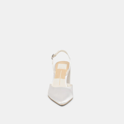 Carel True White Satin High Heels | Dolce Vita Everyday
