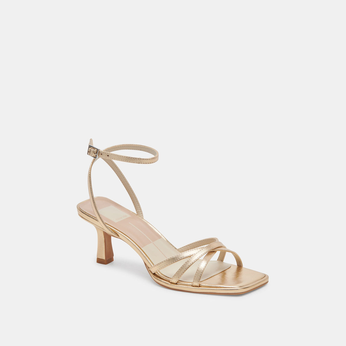 Manji Light Gold Metallic Leather Heels | Dolce Vita Best Seller