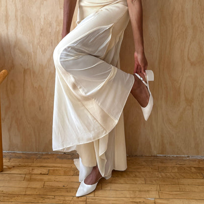 Carel Off White Satin Heels | Dolce Vita Quality