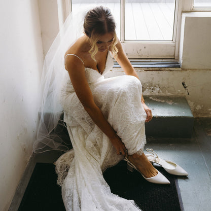 Carel Off White Satin Heels | Dolce Vita Quality