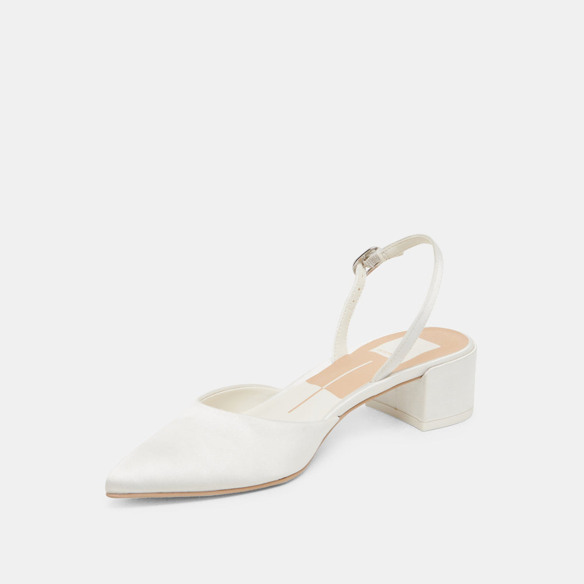 Carel Off White Satin Heels | Dolce Vita Quality