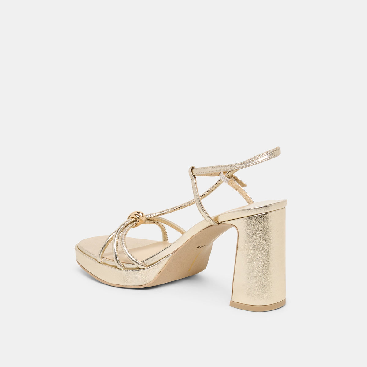 Odete Gold Leather Heels | Dolce Vita Featured