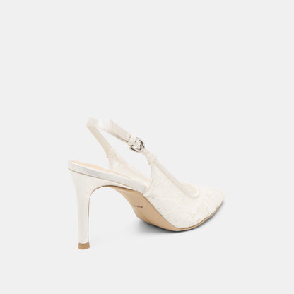 Yami True White Lace Heels | Dolce Vita Everyday