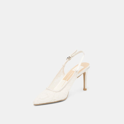 Yami True White Lace Heels | Dolce Vita Everyday