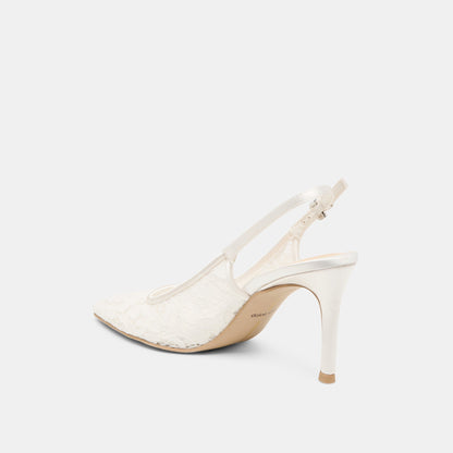 Yami True White Lace Heels | Dolce Vita Everyday