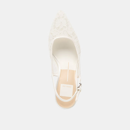 Yami True White Lace Heels | Dolce Vita Everyday