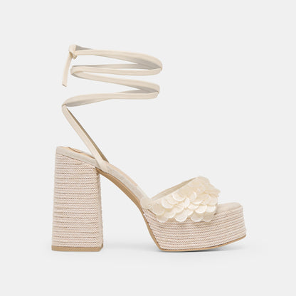 Dorthy Confetti Ivory Leather Heels | Dolce Vita Top Pick