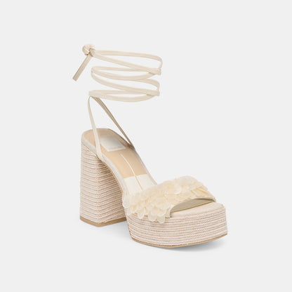 Dorthy Confetti Ivory Leather Heels | Dolce Vita Top Pick