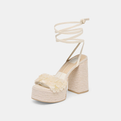 Dorthy Confetti Ivory Leather Heels | Dolce Vita Top Pick