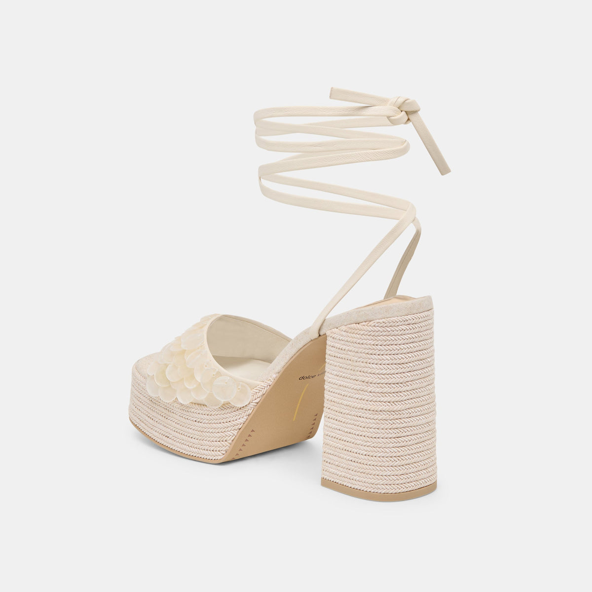 Dorthy Confetti Ivory Leather Heels | Dolce Vita Top Pick