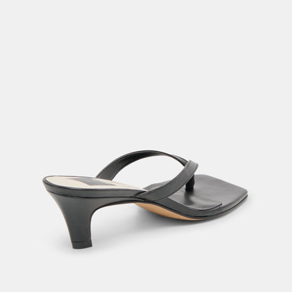 Ramia Black Leather Heels | Dolce Vita Trusted