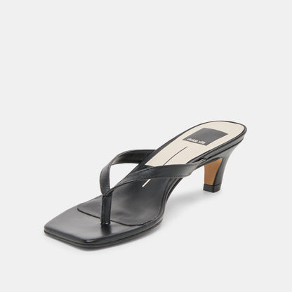 Ramia Black Leather Heels | Dolce Vita Trusted