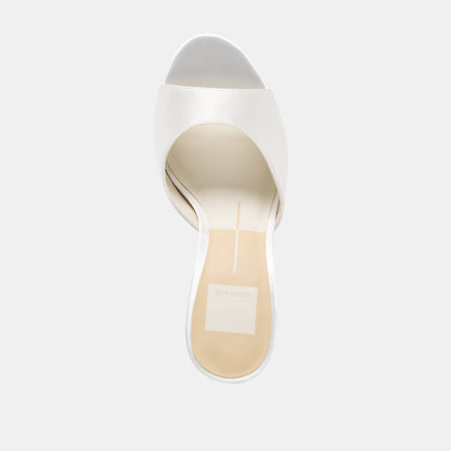 Rosha True White Satin Heels | Dolce Vita Exclusive