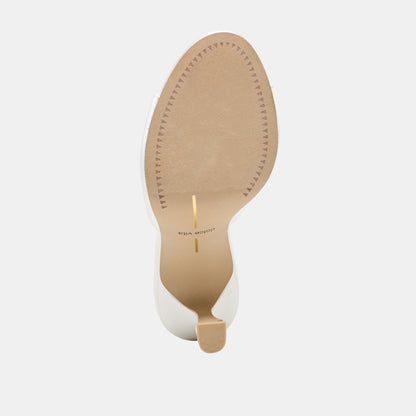 Rosha True White Satin Heels | Dolce Vita Exclusive