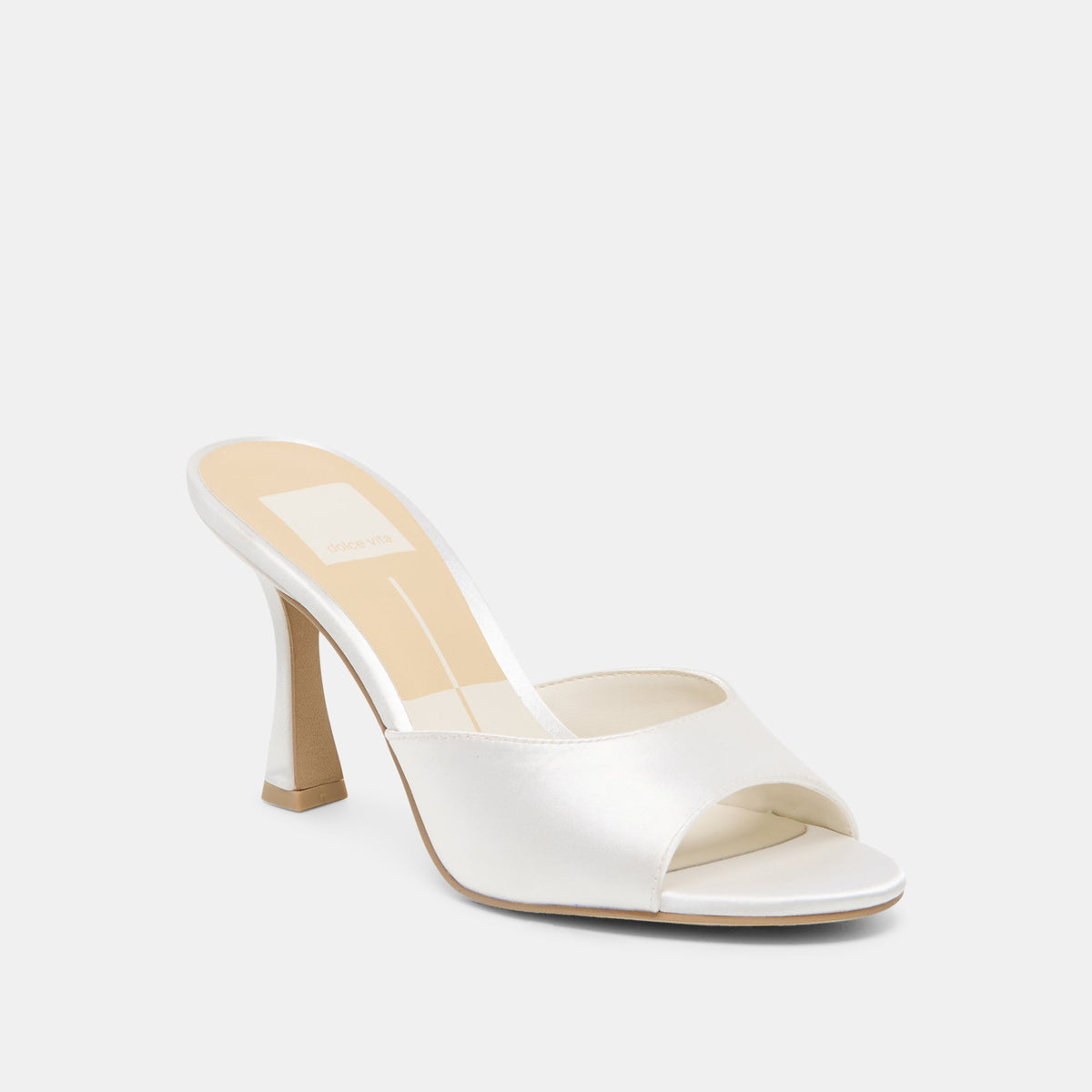 Rosha True White Satin Heels | Dolce Vita Exclusive