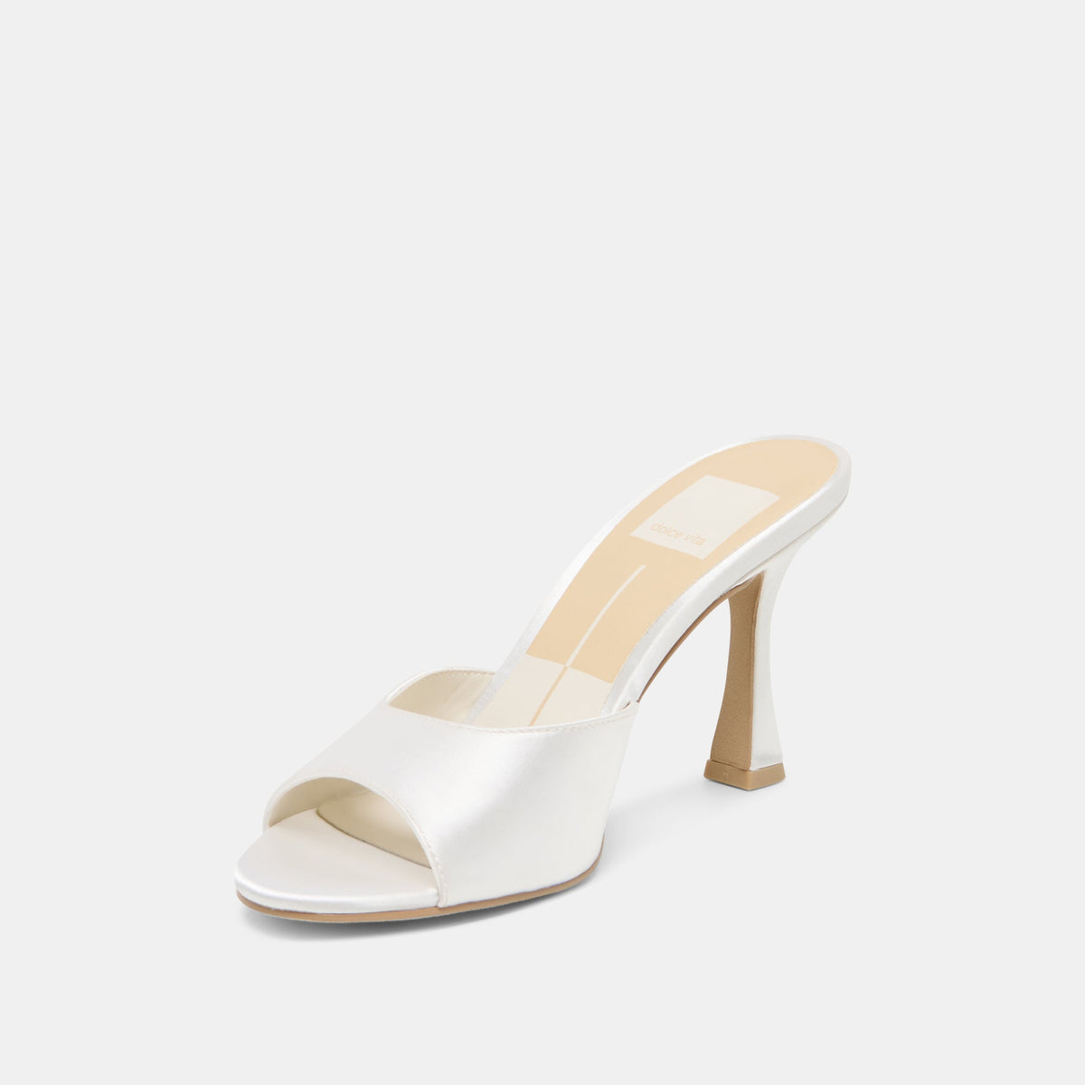 Rosha True White Satin Heels | Dolce Vita Exclusive