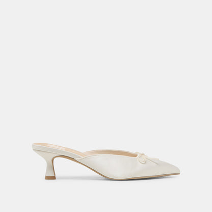 Cleo Off White Satin Heels | Dolce Vita Featured
