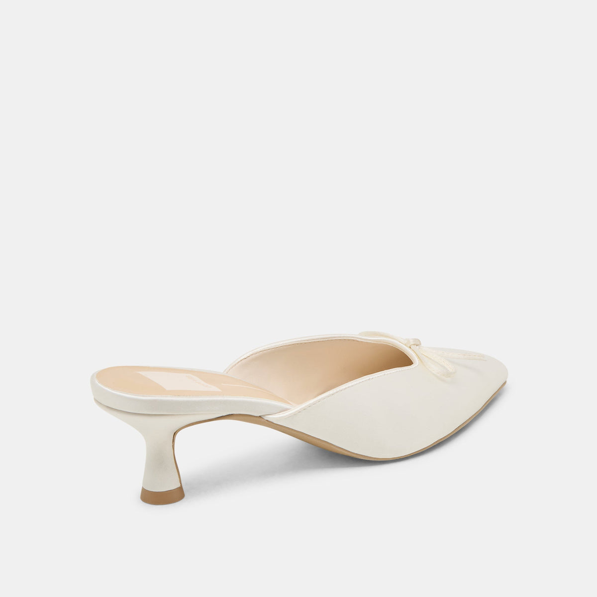 Cleo Off White Satin Heels | Dolce Vita Featured