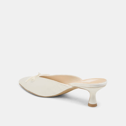 Cleo Off White Satin Heels | Dolce Vita Featured
