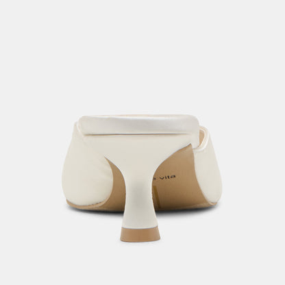 Cleo Off White Satin Heels | Dolce Vita Featured