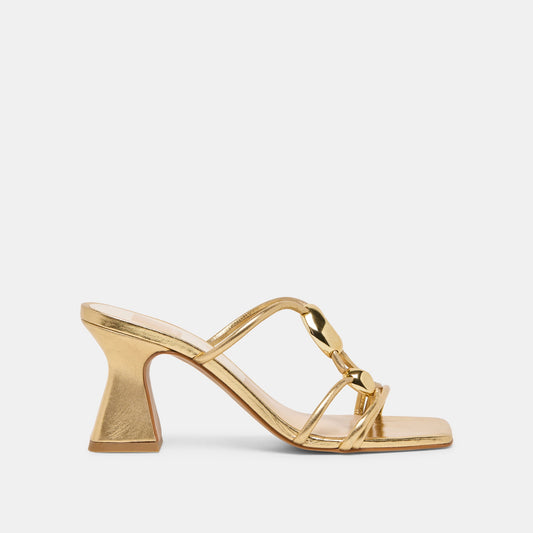 Alayna Gold Leather Heels | Dolce Vita Best Seller
