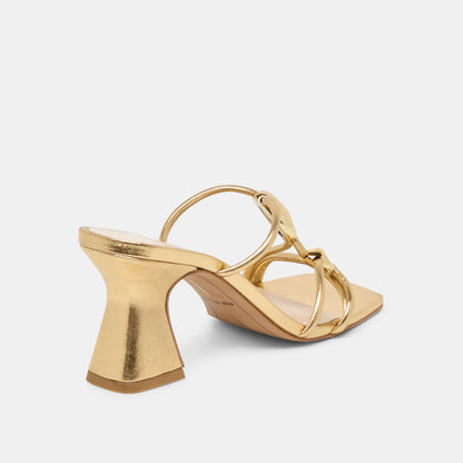 Alayna Gold Leather Heels | Dolce Vita Best Seller