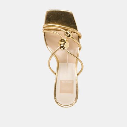 Alayna Gold Leather Heels | Dolce Vita Best Seller