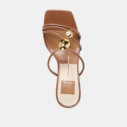 Alayna Cognac Leather Heels | Dolce Vita New