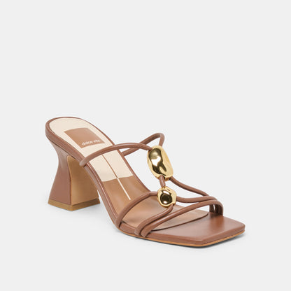 Alayna Cognac Leather Heels | Dolce Vita New