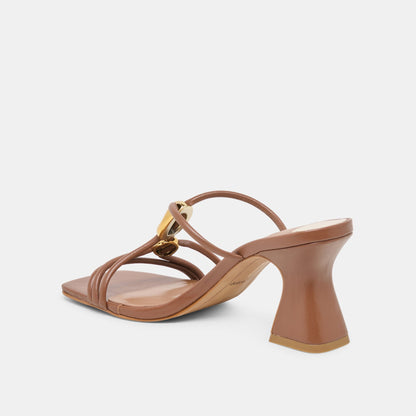 Alayna Cognac Leather Heels | Dolce Vita New