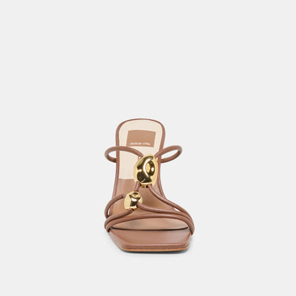 Alayna Cognac Leather Heels | Dolce Vita New
